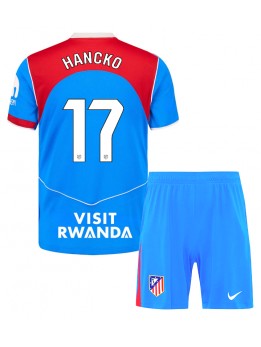 Atletico Madrid David Hancko #17 Replika Tredje Kläder Barn 2025-26 Kortärmad (+ byxor)